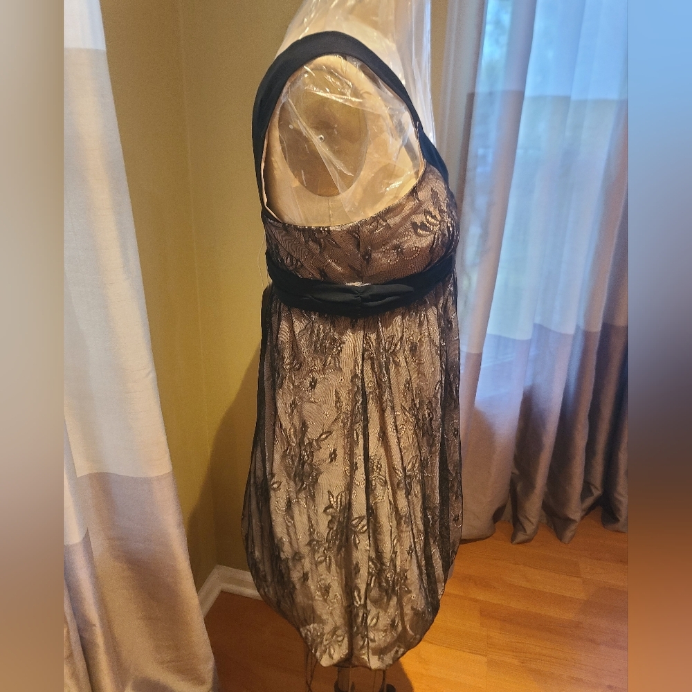 GALLIANO Black Lace Women's Dress sz 40 - Picture 3 of 5